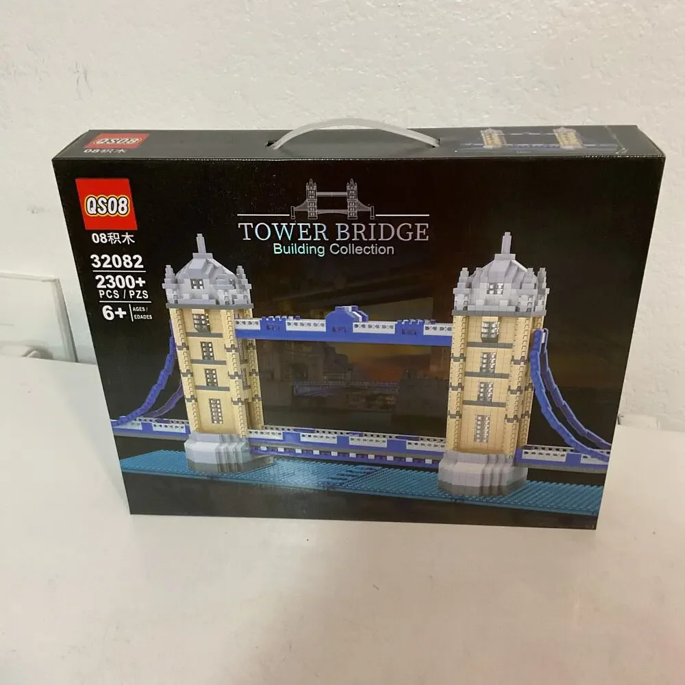 QS08 Tower Bridge 2,300-piece micro-brick architecture model NEW SEALED BOX